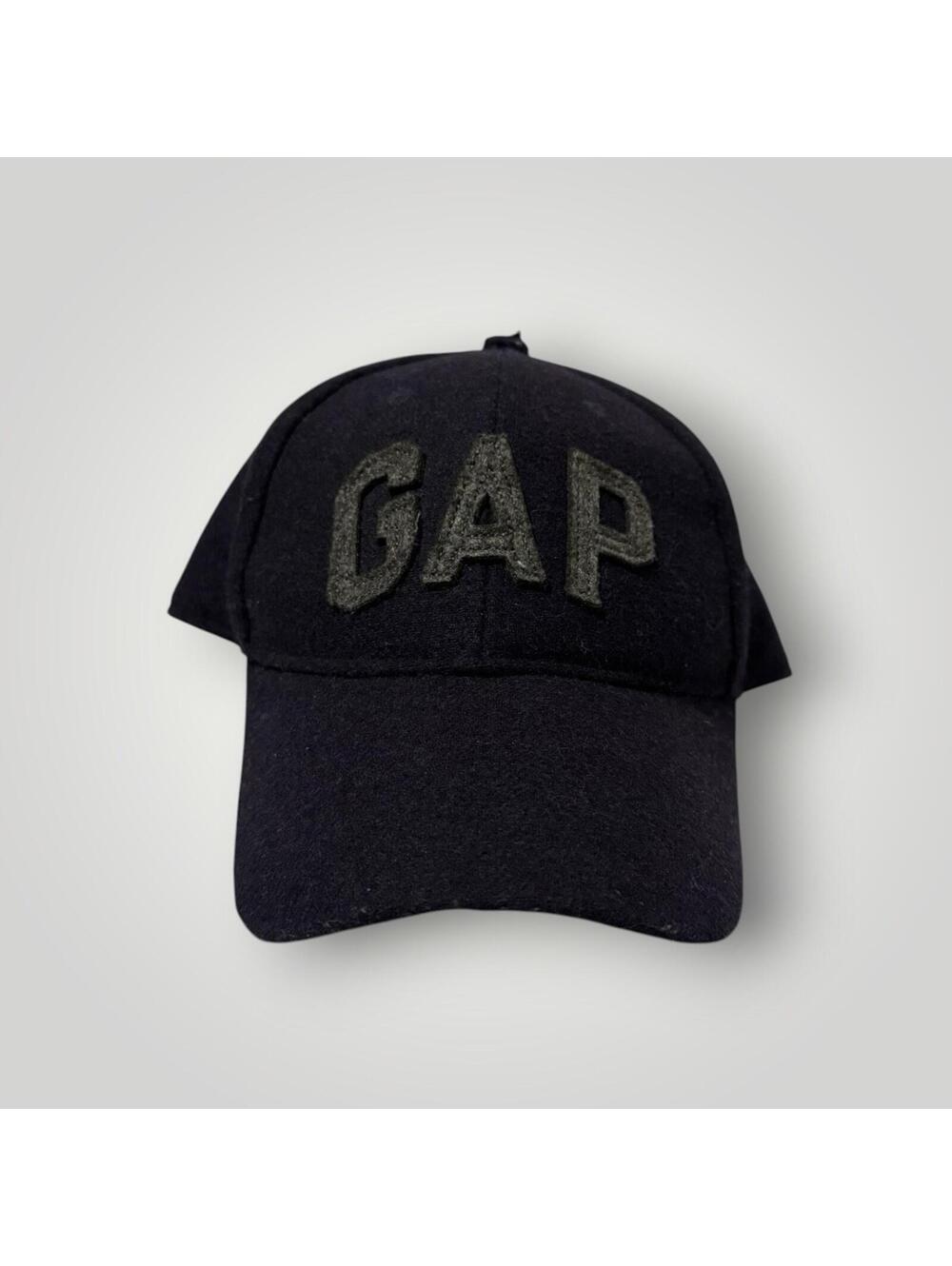 Gap Wool Blend Logo Baseball Cap Black One Size Men’s